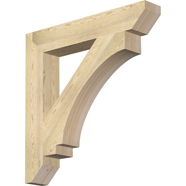 Ekena Millwork Imperial Slat Rough Sawn Bracket, Douglas Fir, 6"W x 38"D x 38"H BKT06X38X38IMP06RDF - main